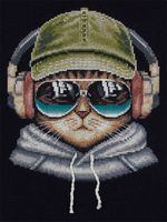 Набор для вышивания нитками Panna, Меломан Стенли, 22.5х18 см