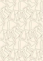 Ткань для пэчворка Peppy Век моды, рулон 112 см / 5 метров, ВМ-06 бежевый, Peppy