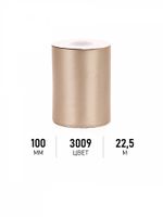 Лента атласная 1-сторонняя 100.0 мм / 22.5±1 метра, 3009 бежевый, Magic4Hobby