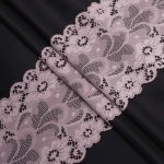 Кружево бельевое эластичное 150 мм / 3.4 метра, цвет пудровый