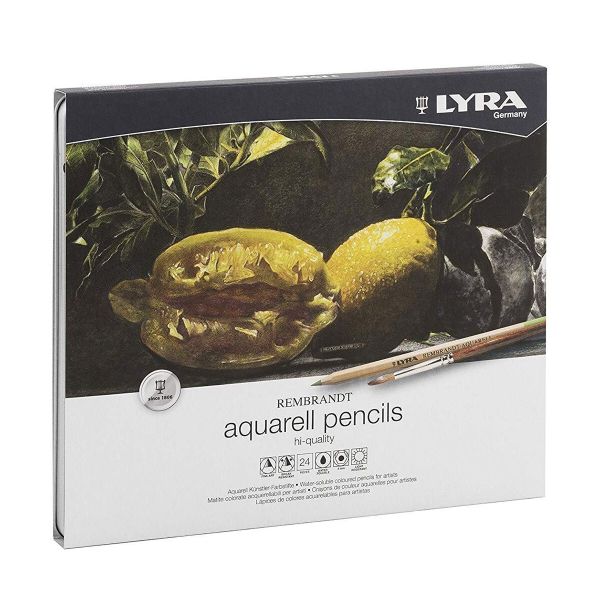 Набор цветных акварельных карандашей Rembrandt заточенные 24 цв, Lyra L2011240
