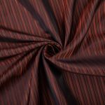 Ткань подкладочная (таффета) с рисунком 96 г/м², 100х145 см, 021 коричневый в полоску, Gamma JTR