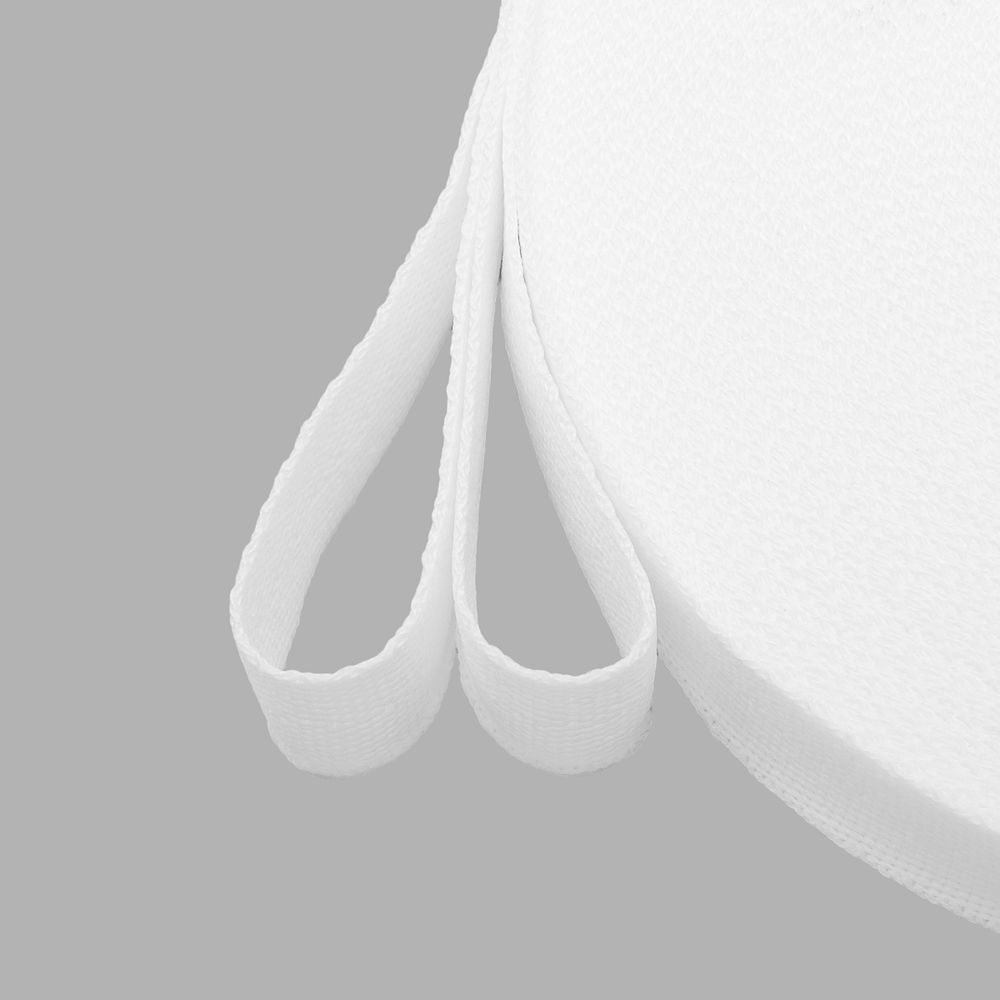 Тесьма (лента) киперная 15 мм / 50 метров, 3 г/м, 100% полиэфир, 01 белый