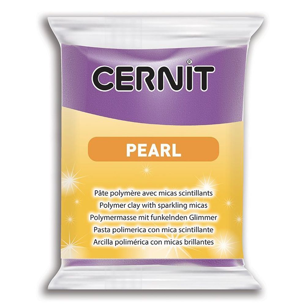 Полимерная глина запекаемая Cernit Pearl 56 гр, 900 фиолетовый