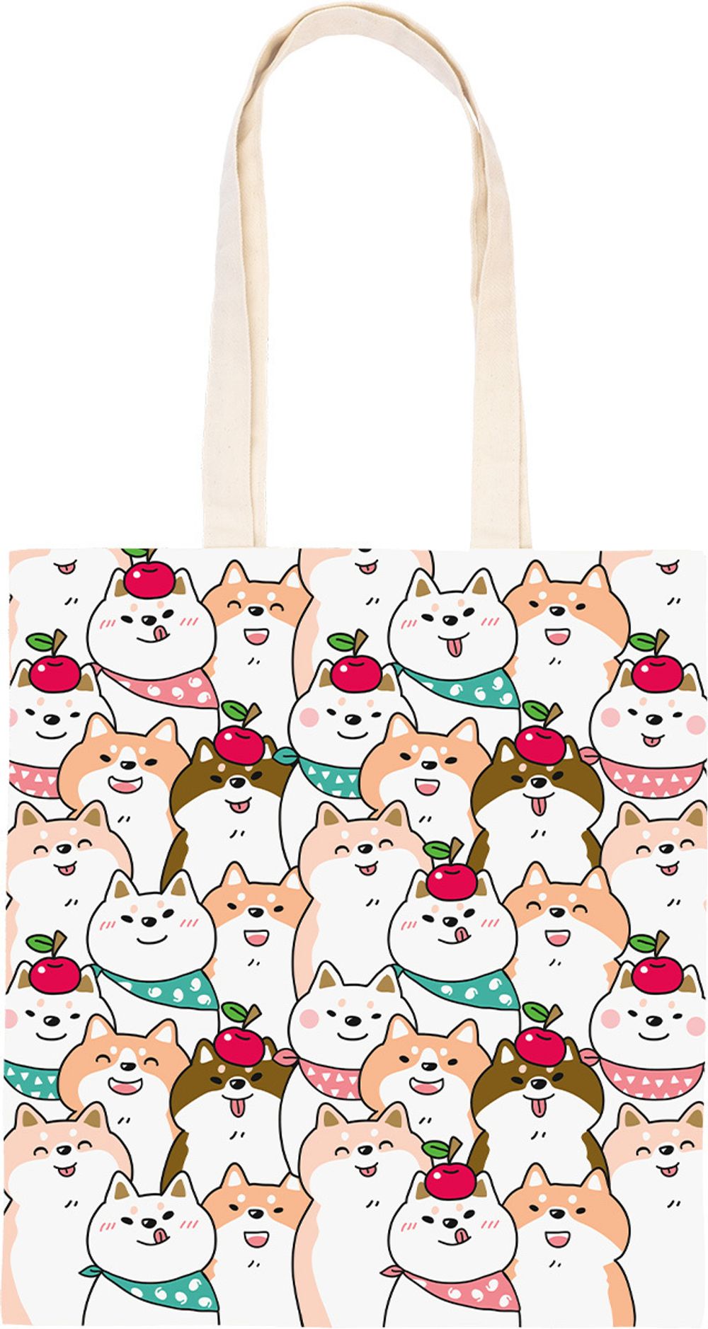 Раскраска на сумке Фрея RWCB-009, Веселые Акита-ину