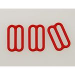 Рамки-регуляторы для бюстгальтера металл 15.0 мм, 100 красный, Arta, 50 шт