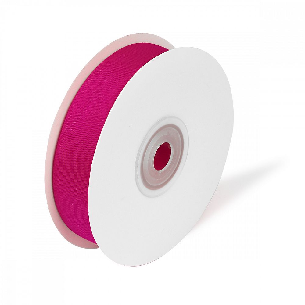 Лента репсовая (в рубчик) 20.0 мм / 22.8±1 метра, 187 фуксия, Magic4Hobby