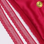 Кружево эластичное (стрейч) 25 мм, 8028, цв.S261 лесная ягода уп.50м, Kruzhevo