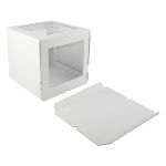 Кондитерская коробка для торта С 3 ОКНАМИ, 30.5х30.5х29 см, S-Chief, BFC-048