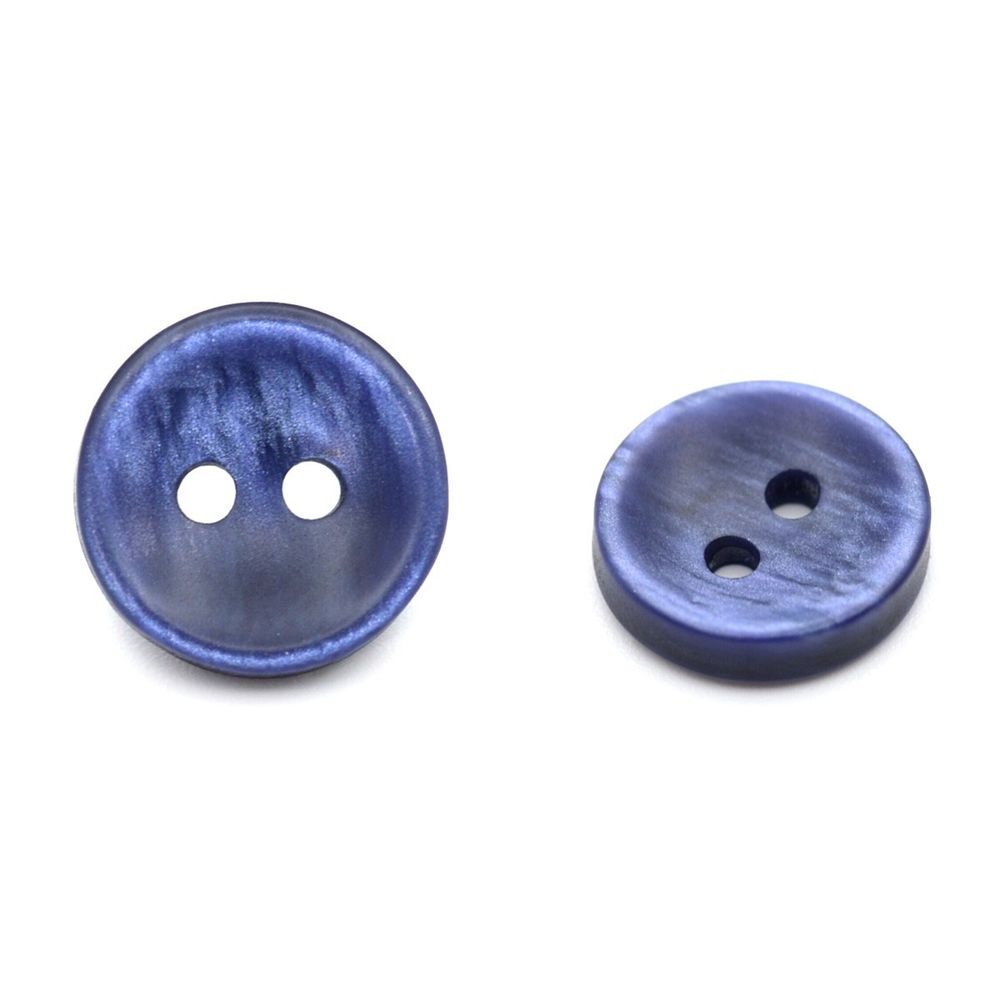 Пуговицы 2 прокола 18L (11мм), пластик (col.03 т.синий), 72 шт, CN 2802