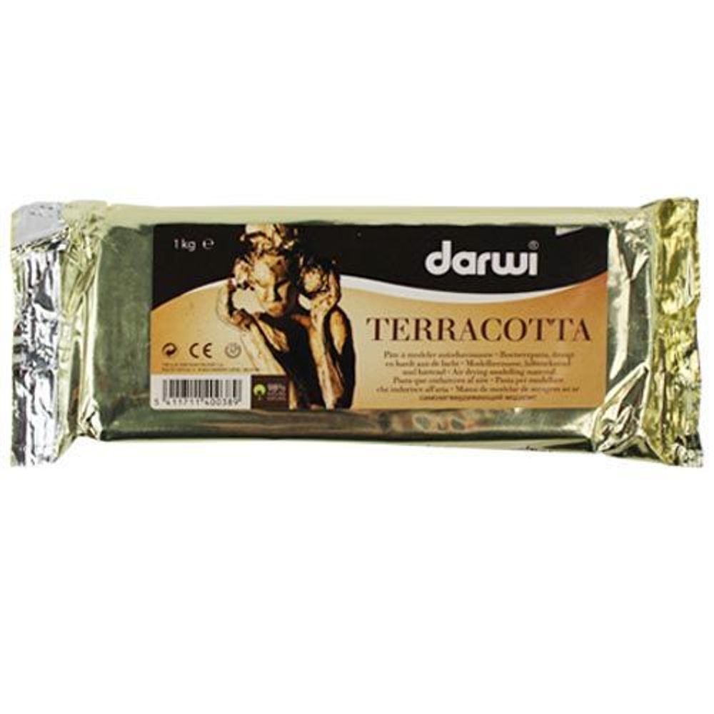 Полимерная глина Darwi Terracotta самозатвердевающая, 1 кг