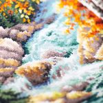 Набор для вышивания нитками Чудесная игла 110-330, Лесной ручей, 27х40см