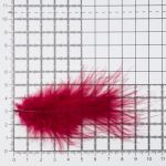 Перья декоративные 5-10см, 25 шт, бордо