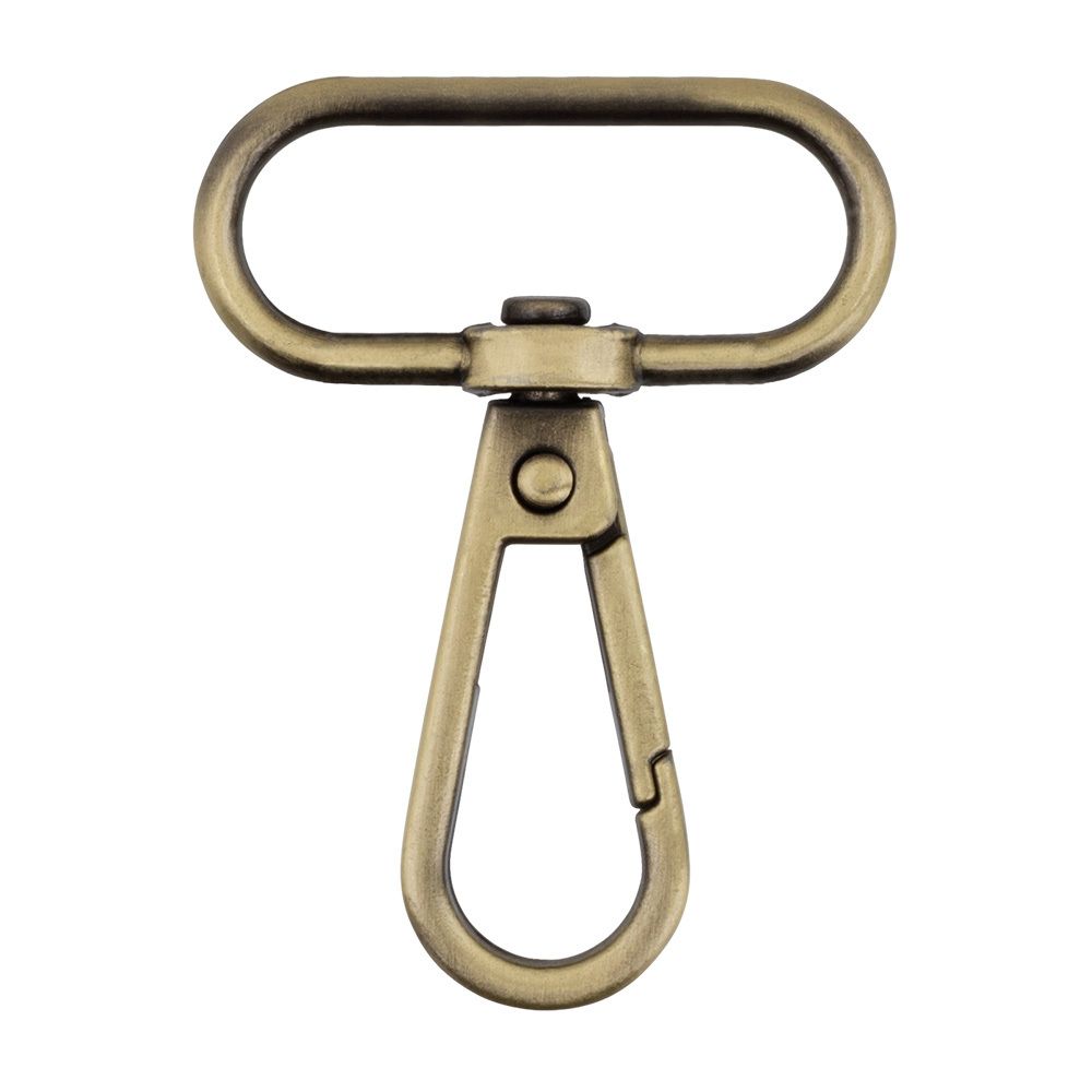 Карабин металл 32.0 мм (49х37 мм), 10 шт, 24 под бронзу, Gamma GH 111/32/10