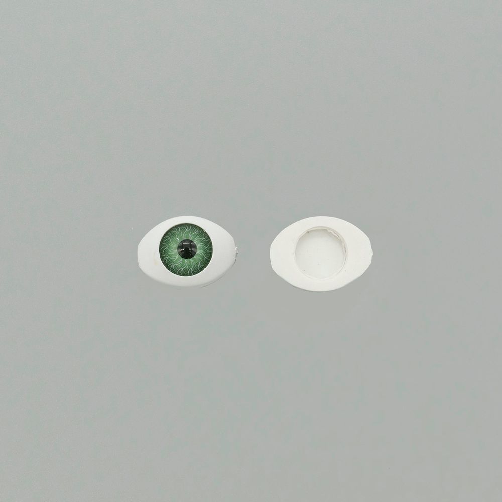 Глаза для кукол и игрушек 20х15 мм, зеленый, 10 шт