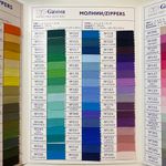 _02_ Карта цветов молний: молнии Gamma НОВАЯ (124 цвета + виды молний + виды тесьмы), Gamma CS004