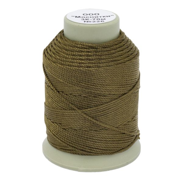 Нитки капроновые 3К 70м, 226 темный хаки, 9 катушек