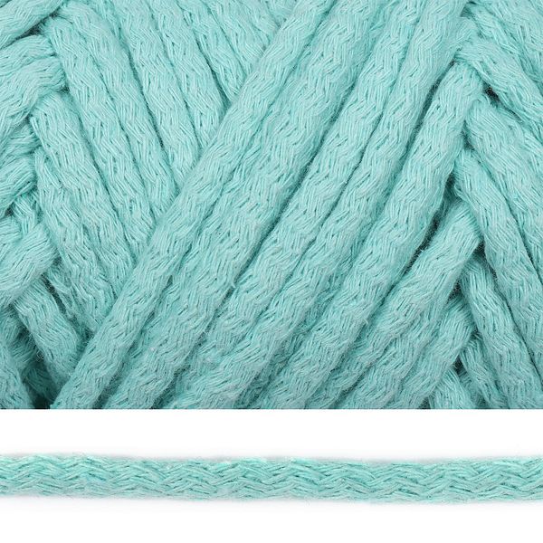 Шнур круглый х/б ⌀8.0 мм / 50 метров, с наполнителем, 2133 мятный