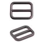 Рамка регулировочная металл литая 15 мм /19х15 мм, ⌀2 мм/, чер.никель, 4 шт