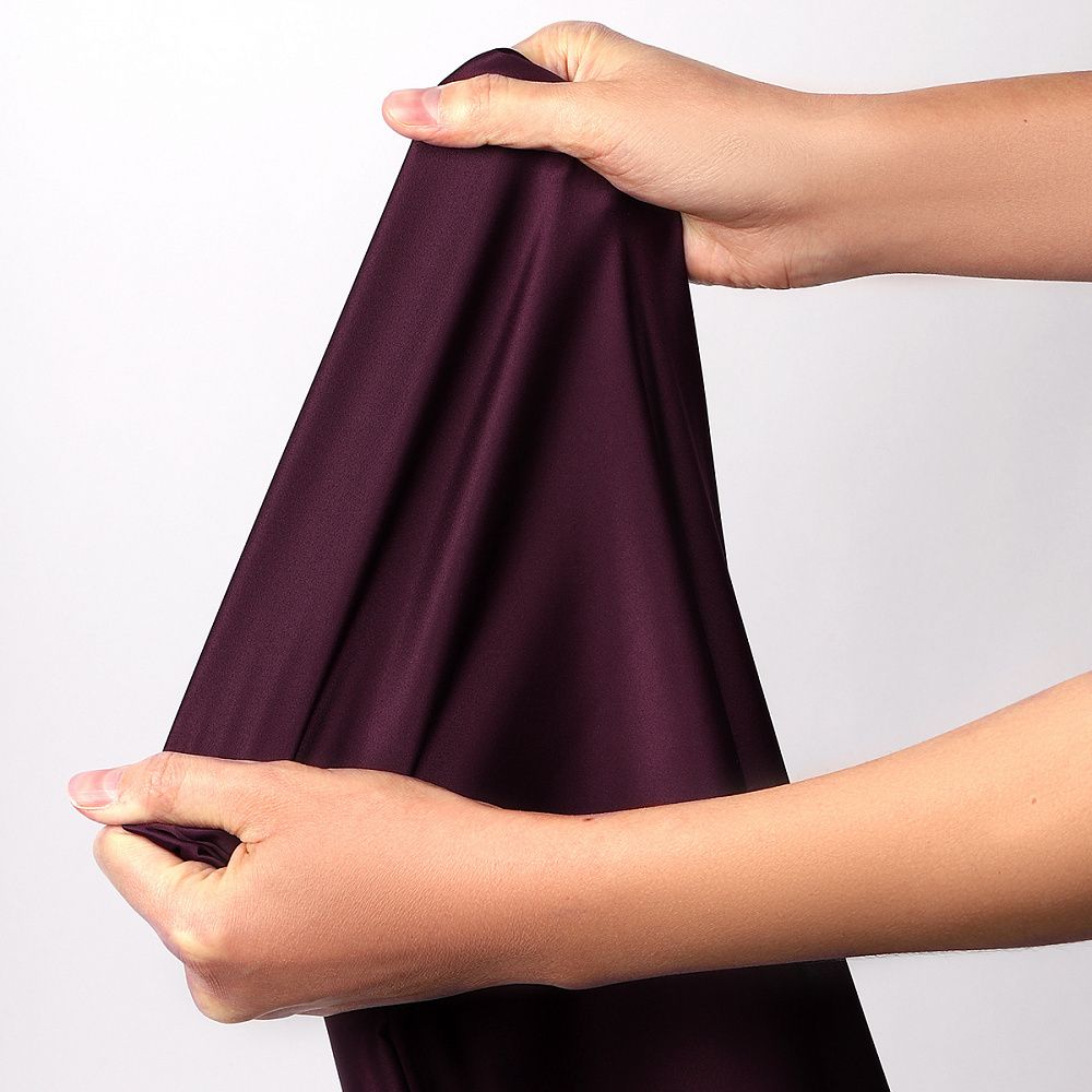 Атлас стрейч для нижнего белья 107 г/м², 125 см / 25 метров, 0180 цв.117 бордо