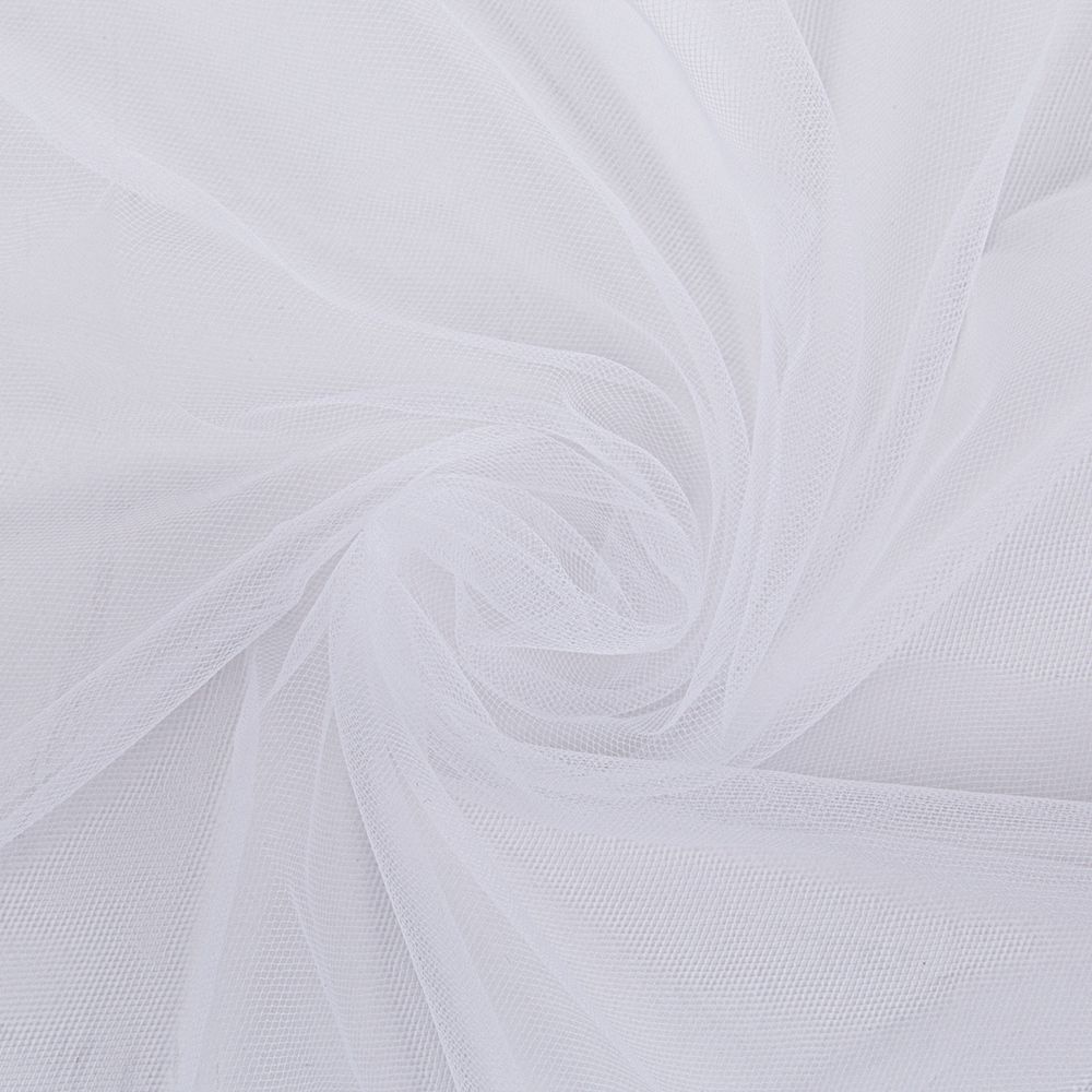 Фатин мягкий (Еврофатин) 20±1 г/м², 160 см,±2 см, 100% нейлон, 01 белый, Gamma FTS