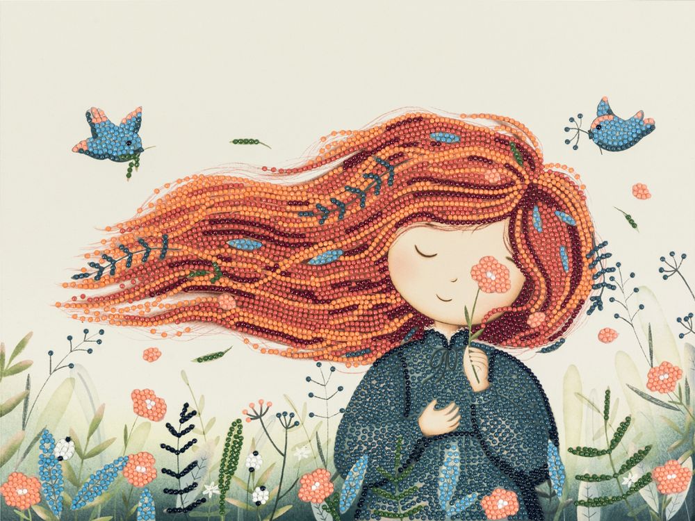 Алмазная (кристальная) мозаика Фрея ALBP-309, постер Теплый ветер, 40х30 см