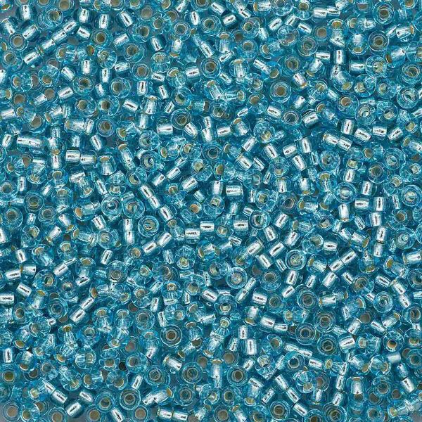 Бисер Preciosa прозрачный, серебряный центр 10/0 (2.3 мм), 100 г (5х20 г), цв. 67000