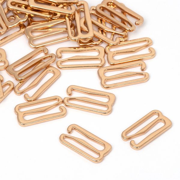 Крючки для купальника металл 15.0 мм, золото, 1000 шт