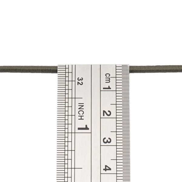 Резинка шляпная (шнур эластичный) ⌀2.5 мм / 100 метров, С282 -оливковый