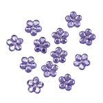 Кабошон декор подарков Цветы 14 мм, 15 шт, сиреневый, Dress it up