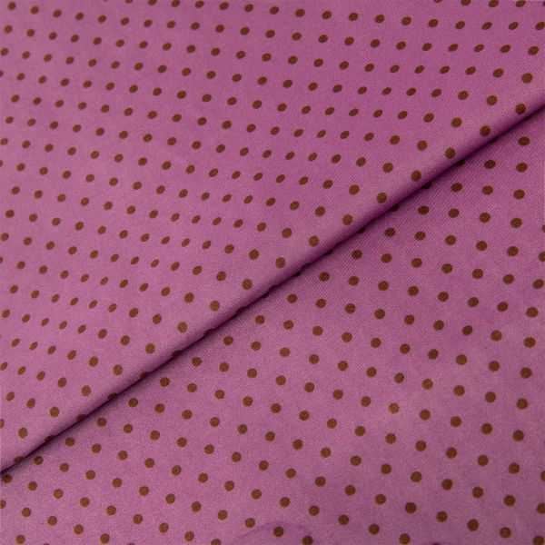 Ткань блузочная Poly satin 75 г/м², 200х145 см, 9 сиреневый/коричневый, Gamma PSS-002