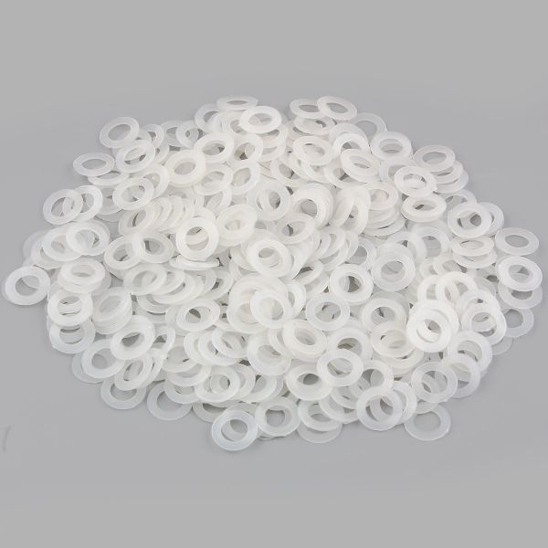 Кольцо уплотнительное под блочку ⌀6.7 мм (внешн. 11.4 мм), h6.42 мм (№4), пластик, ≈100 шт