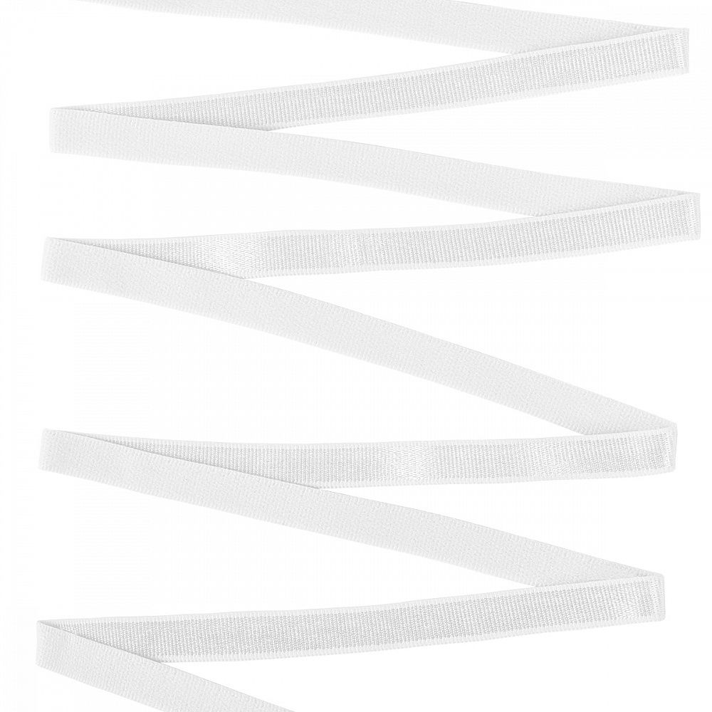 Резинка бельевая (бретелечная) 8.0 мм / 50 метров, RBB05 белый F101