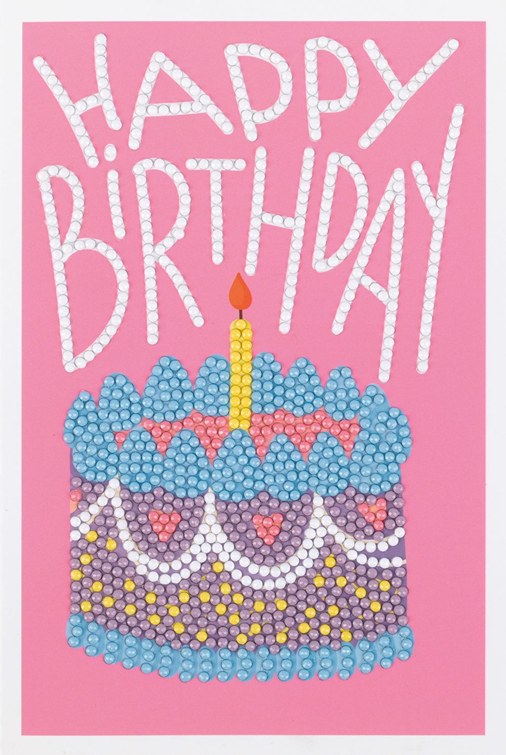 Кристальная (алмазная) мозаика Фрея ALVO-521, открытка, Happy birthday, 13.5х20 см