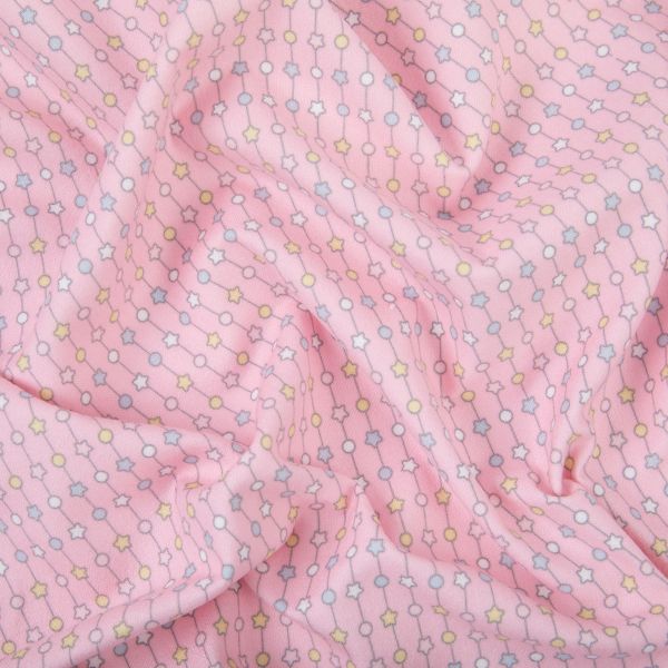 Ткань для пэчворка Peppy Молочные сны фланель, рулон 112 см / 5 метров, МС-14 розовый, Peppy