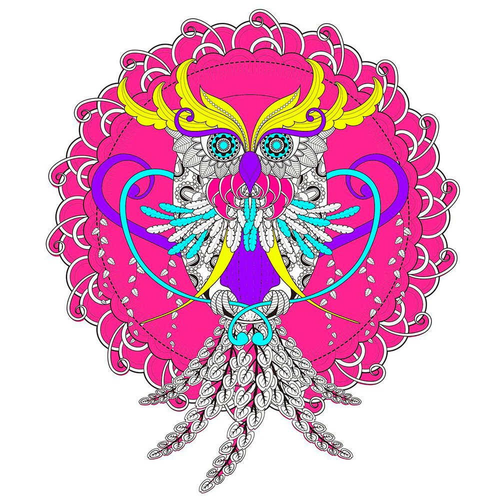 Набор для вышивания нитками Матренин Посад, 41х41 Узор филина