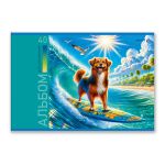 Альбом для рисования 100 г/м², A4 29.5х20.2 см, 40 л. на скобе 5 шт, 01713 МИКС Цветные фантазии, Светоч А258