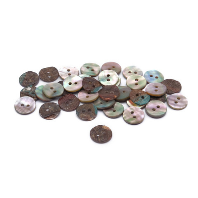Пуговицы на 2 прокола 20L (12,5мм), ракушка (A-Natural (натуральный)), CN-S003A, 36 шт