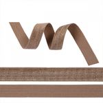 Резинка бельевая (окантовочная) блестящая 15.0 мм / 1000 метров, св.коричневый F293