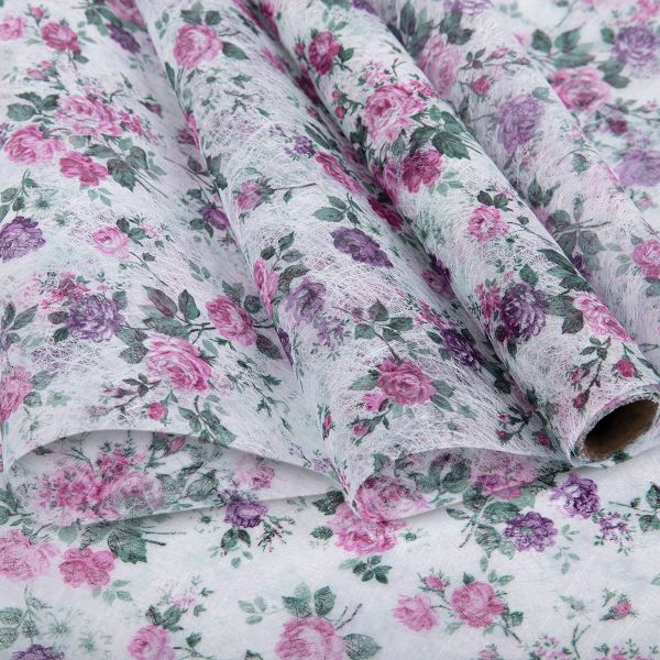 Флористический фетр 35 г/м², 2 м, 01белый (цветы), Blumentag PNW-35/1