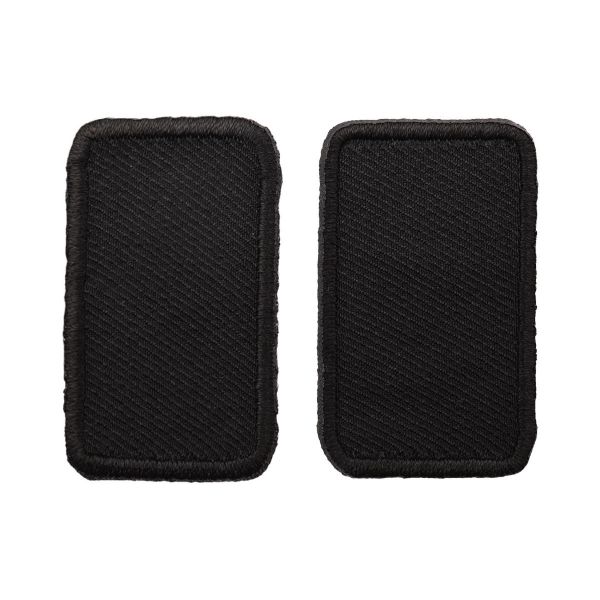 Термоаппликация Прямоугольник 5,5х2,5см, уп. 2 шт, цв.черный