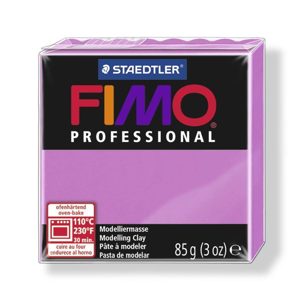 Полимерная глина запекаемая Fimo Professional, уп. 85 гр, цв. лаванда, 8004-62