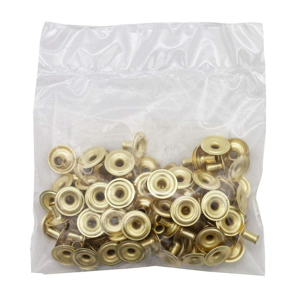 Часть кнопки Альфа (S-образная) ⌀11 мм (D-часть), 5 золото (D-часть), 100 шт, BIG