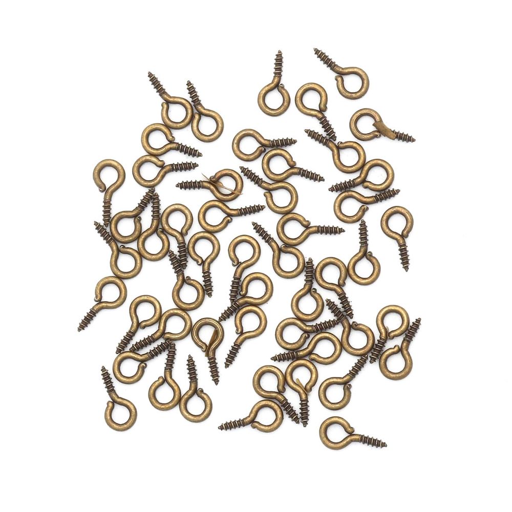 Штифты винтовые, 8х3,5mm, 50 шт в упак, Астра, латунь