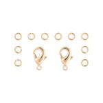 Набор фурнитуры для бижутерии 60 шт, 02 под золото, Zlatka FMK-F03