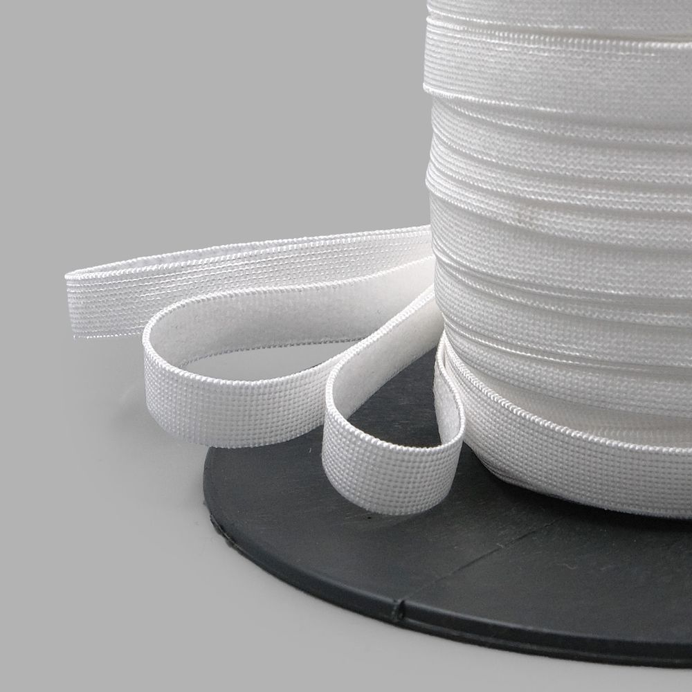 Резинка бельевая (бретелечная) матовая 8.0 мм / 50 метров, белый, (МL195.008)