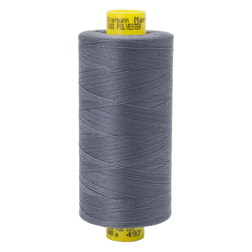 Нитка Gutermann Mara 120 (1000 метров), 1 кат., универсальная | 497 перламутровый джинсовый