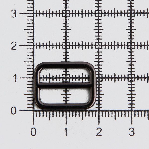 Рамка регулировочная металл литая 15 мм /19х15 мм, ⌀2 мм/, чер.никель, 4 шт