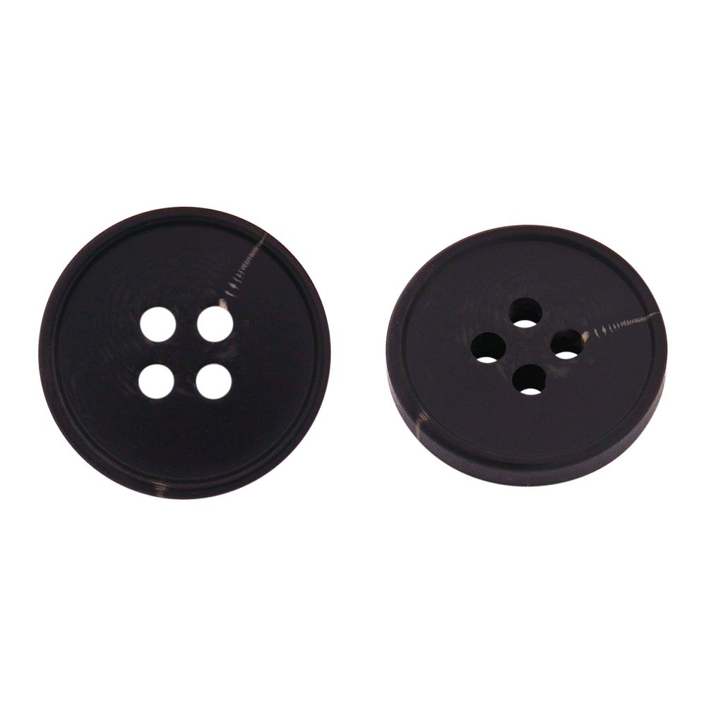 Пуговицы 4 прокола 28L=18 мм, пластик, col. А черный, 72 шт, CN2836