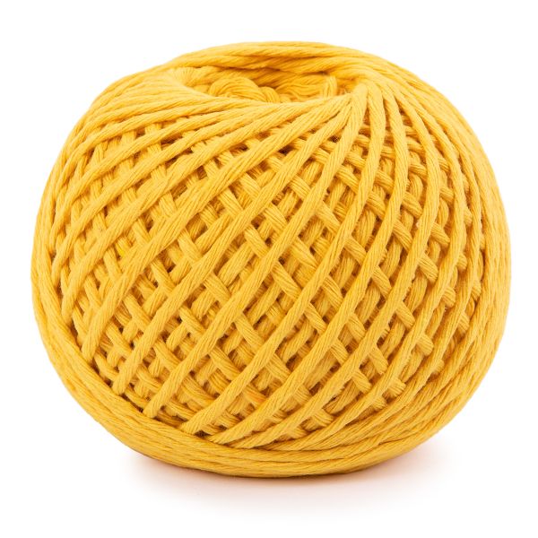 Шпагат х/б ⌀1.5 мм, 100% хлопок, 100 м, желтый, Gamma ШХ5